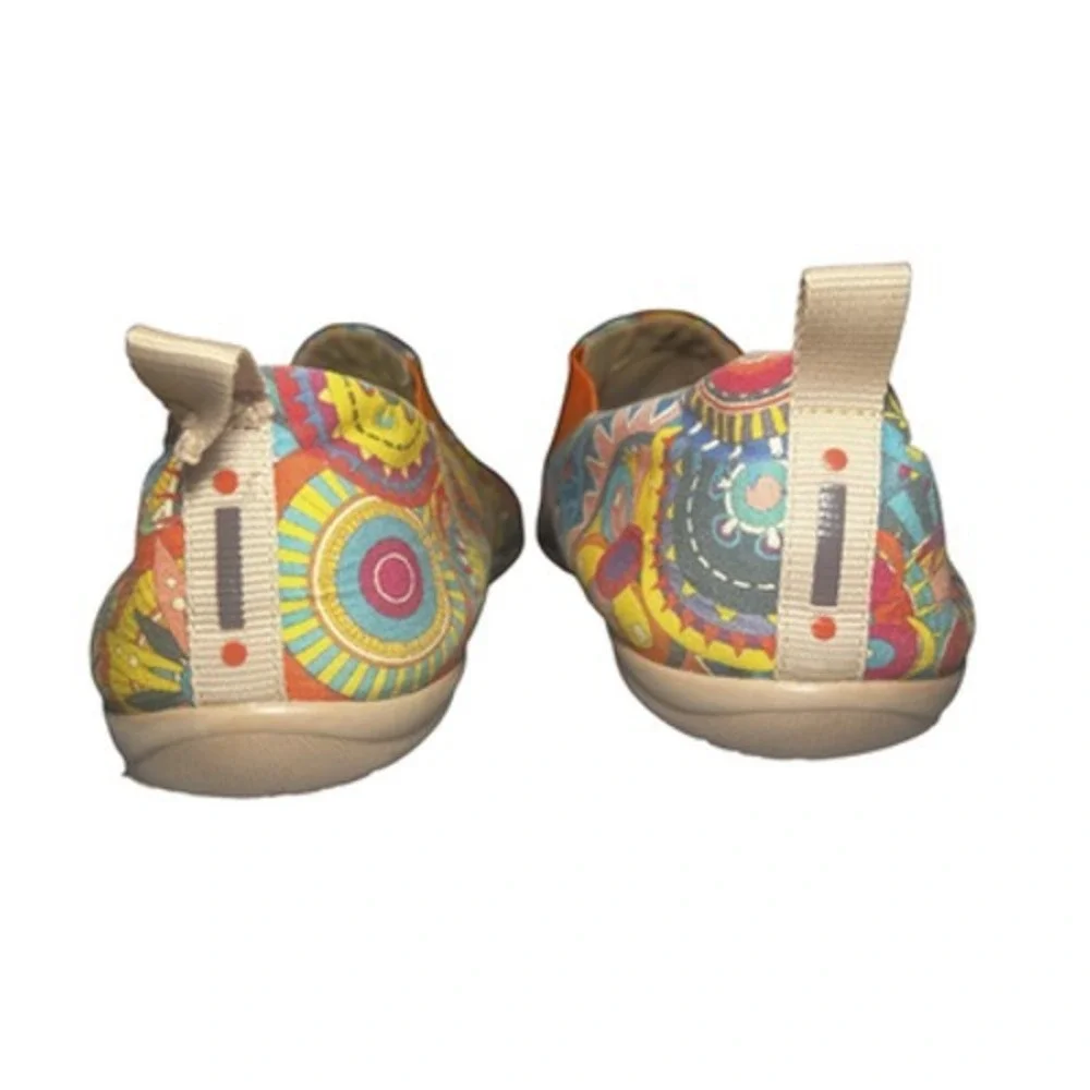 UIN Toledo Shoes Womens Size 10.5 EU 42.5 Art Print Slip On‎ Walking Comfort